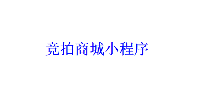 競拍商城小程序開發應具備哪些功能？